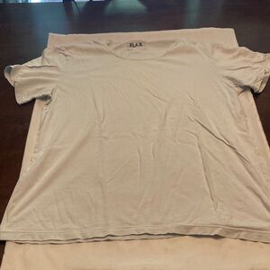 Flax Women's Soft White Short Sleeve Tee